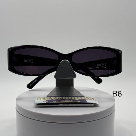 NOS Vintage Y2K Designer Sunglasses | Kenneth Cole | KC 201 | Narrow Black Zyl main image 7